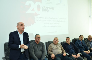 “20 Yanvar günü Azərbaycanın suverenliyi, istiqlaliyyəti və ərazi bütövlüyü uğrunda mübarizənin rəmzidir” mövzusunda dəyirmi masa keçirilib.