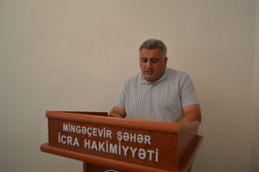 17 iyun tarixində Mingəçevir Şəhər İcra Hakimiyyəti başçısı yanında Şuranın növbəti iclası keçirilib.