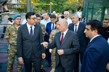 İyulun 3-də Mingəçevirdə uşaqlar üçün yaradılmış yeni idman meydançasının açılışı oldu.