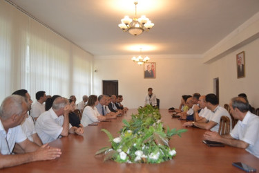 MİNGƏÇEVİRDƏ AZƏRBAYCAN MİLLİ MƏTBUATININ 150 İLLİK YUBİLEYİ MÜNASİBƏTİ İLƏ TƏDBİR KEÇİRİLİB