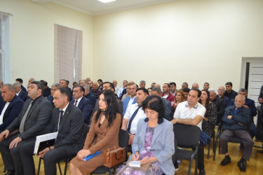 Mingəçevir şəhər İcra Hakimiyyətinin başçısı İlham İsmayılovun növbəti səyyar görüşü sentyabrın 25-də Ü.Hacıbəyov adına 11 illik musiqi məktəbinin akt zalında keçirilib.