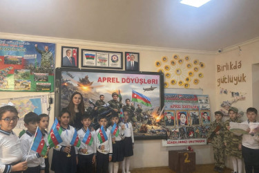 R.Mirabov adına 7 saylı tam orta məktəbdə  Aprel döyüşlərinə həsr olunmuş kompozisiya təşkil edilmişdir.