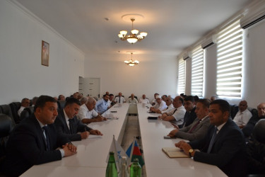 08.08.2025-ci il tarixd' Azərbaycan Ağsaqqallar Şurasının Mingəçevir şəhər şöbəsinin  hesabat yığıncağı keçirilib