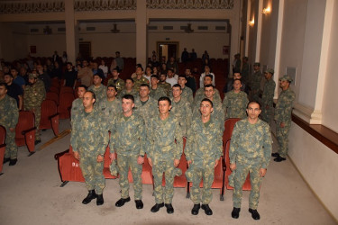 27 sentyabr-Anım Günü  ilə əlaqədar olaraq  "Vətən şəhidləri" adlı tamaşa-kompozisiyası nümayiş olunub.