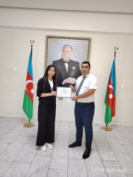 Mingəçevir məktəbliləri sertifikatla təltif olundular
