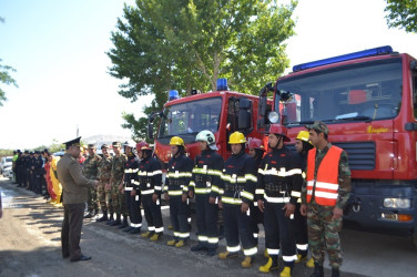 Mingəçevir şəhərində kompleks mülki müdafiə təlimi keçirilib