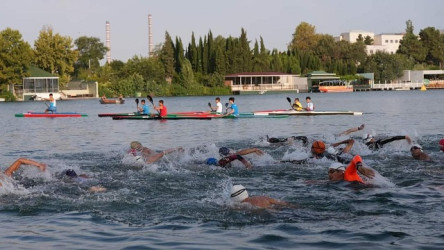 Mingəçevir şəhərində triatlon üzrə Azərbaycan çempionatı keçirilib
