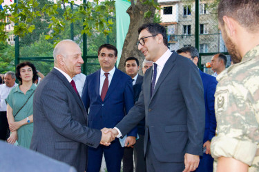 İyulun 3-də Mingəçevirdə uşaqlar üçün yaradılmış yeni idman meydançasının açılışı oldu.