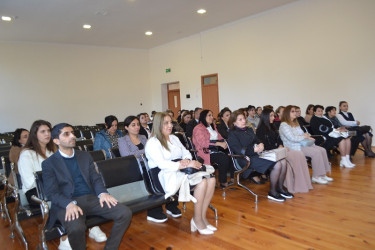 Oktyabrın 29-da   “Tərbiyə məqsədi ilə uşaqlara qarşı hər cür zorakılığa mənfi nəticələr haqqında maarifləndirmə tədbirlərini media subyektlərini cəlb etməklə əhatə dairəsinin genişləndirilməsi” mövzusunda tədbir keçirilib