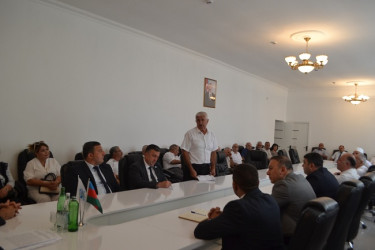 08.08.2025-ci il tarixd' Azərbaycan Ağsaqqallar Şurasının Mingəçevir şəhər şöbəsinin  hesabat yığıncağı keçirilib