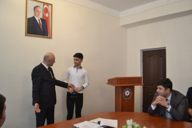 2 Fevral "Gənclər Günü" münasibətilə Mingəçevir gəncləri ilə görüş keçirildi