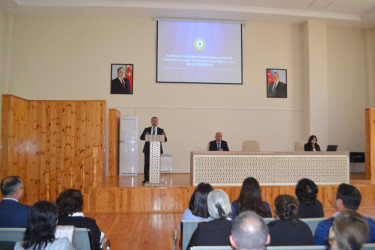 13 nömrəli tam orta məktəbdə maarifləndirici görüş keçirilib