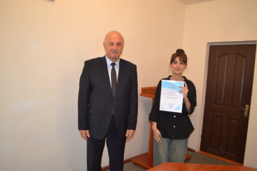 Mingəçevir İcra Hakimiyyətində növbəti  könüllülərə sertifikatlar verildi