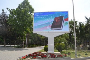 2025-ci ilin "Konstitusiya və Süverenıik ili" elan edilməsi ilə əlaqədar olaraq Mingəçevirdə tədbirlər davam edir