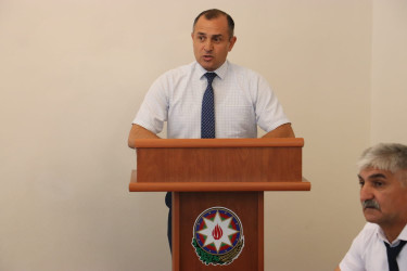 27.08.2025-ci il tarixdə “Su ehtiyatlarının qorunması istiqamətində nəzarətin gücləndirilməsi, onlardan səmərəli və qənaətlə istifadə olunmasında istehlakçıların  iştirakının təşviqi” mövzusunda tədbir keçirilmişdir.