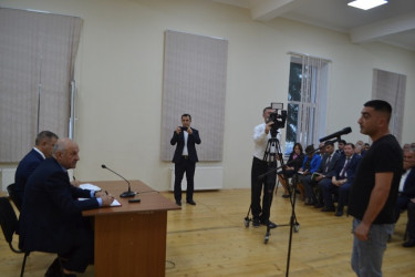 Mingəçevir şəhər İcra Hakimiyyətinin başçısı İlham İsmayılovun növbəti səyyar görüşü sentyabrın 25-də Ü.Hacıbəyov adına 11 illik musiqi məktəbinin akt zalında keçirilib.