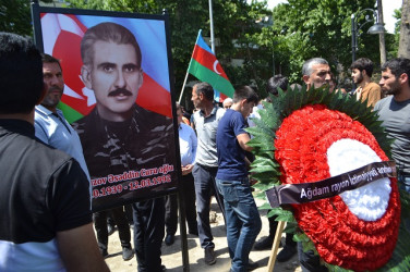 İtkin-şəhid  Mingəçevirdə  torpağa tapşırıldı