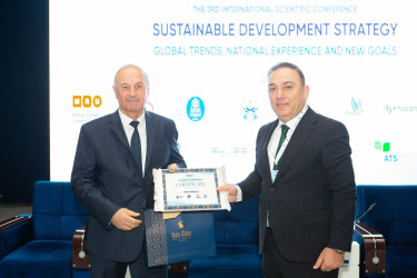Mingəçevir Dövlət Universitetinin ev sahibliyi etdiyi “Davamlı İnkişaf Strategiyası: Qlobal trendlər, milli təcrübələr və yeni hədəflər” adlı III Beynəlxalq Konfrans öz işinə başlayıb: 20 ölkənin alim və tədqiqatçıları Mingəçevirdə