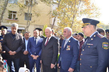 8 Noyabr Zəfər Günü münasibəti ilə Mingəçevirdə Azərbaycanın Milli Qəhrəmanı Natiq Qasımovun xatirəsinə yaradılmış parkın açılış mərasimi keçirilib.