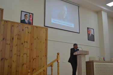 Mingəçevirdə təhsil işçilərinin Ümummilli lider Heydər Əliyevin anadan olmasının 102-ci ildönümü ilə əlaqədar “Heydər Əliyev və Qərbi Azərbaycan”mövzusunda elmi konfransı keçirilib.