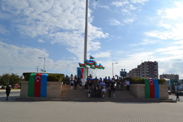 Noyabr ayının 9-da Mingəçevir şəhərində Dövlət Bayrağı Günü  münasibətilə tədbir keçirilib