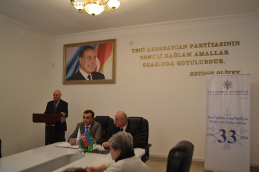 13 fevral 2026-cı il tarixdə YAP Mingəçevir şəhər təşkilatında  partiya fəalları ilə  şəhər təşkilatının təsis edilməsinin 33 illiyinə həsr edilmiş yığıncaq keçirildi.