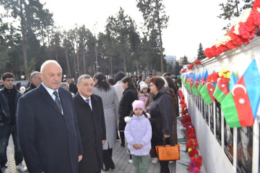 20 Yanvar faciəsinin 35-ci ildönümü ilə bağlı Mingəçevir Şəhidlər Xiyabanında Anım mərasimi keçirilib