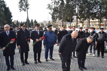 20 Yanvar faciəsinin 35-ci ildönümü ilə bağlı Mingəçevir Şəhidlər Xiyabanında Anım mərasimi keçirilib