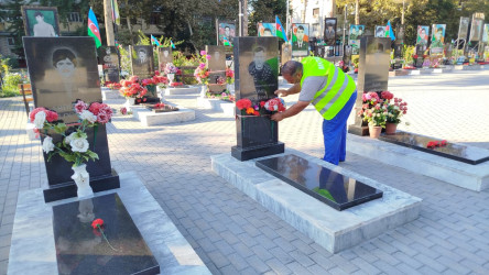 Mingəçevir şəhərində "Anım Günü" ilə bağlı təmizlik işləri aparılmışdır.