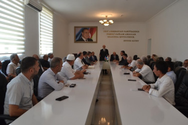 08.08.2025-ci il tarixd' Azərbaycan Ağsaqqallar Şurasının Mingəçevir şəhər şöbəsinin  hesabat yığıncağı keçirilib