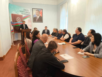 Mingəçevir Bələdiyyəsi "Konstitusiya və Suverenlik" ili ilə bağlı tədbir keçirdi.