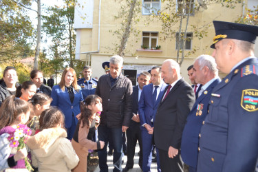 8 Noyabr Zəfər Günü münasibəti ilə Mingəçevirdə Azərbaycanın Milli Qəhrəmanı Natiq Qasımovun xatirəsinə yaradılmış parkın açılış mərasimi keçirilib.