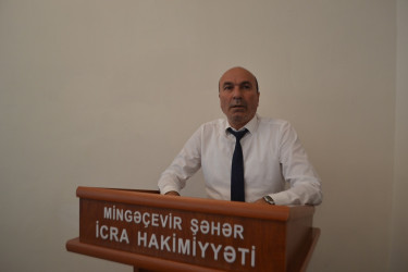 17 iyun tarixində Mingəçevir Şəhər İcra Hakimiyyəti başçısı yanında Şuranın növbəti iclası keçirilib.