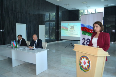 AZƏRBAYCANIN DÖVLƏT MÜSTƏQİLLİYİ ƏBƏDİDİR  28 may - Müstəqillik günü münasibətilə Mingəçevir şəhər İcra Hakimiyyəti və YAP şəhər təşkilatı birgə  konfrans keçirib