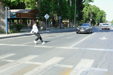 Mingəçevirdə "Şagirdlərin yol hərəkəti qaydaları barədə maarifləndirilməsi" adlı tədbir təşkil olunub