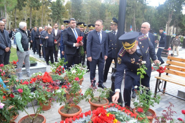 ANIM GÜNÜ mingəçevirlilər şəhidlərin məzarlarını ziyarət etdilər