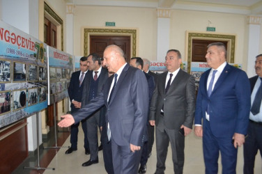 Mingəçevir Dövlət Dram Teatrında Mingəçevir şəhərinin 77 illiyi münasibətilə tədbir keçirildi