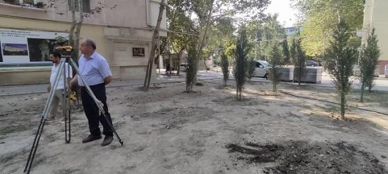zərbaycan Respublikasının Milli Qəhrəmanı Şəhid Natiq Qasımovun adına yaradılacaq parkda abadlıq -quruculuq işlərinə başlanmışdır.