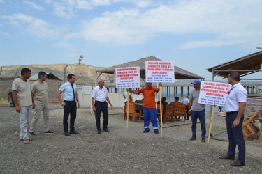 Mingəçevir şəhər çimərliyi və körfəzlərində reydlər aparılmışdır