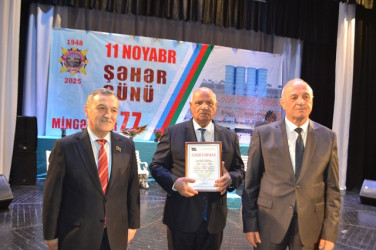 Mingəçevir Dövlət Dram Teatrında Mingəçevir şəhərinin 77 illiyi münasibətilə tədbir keçirildi
