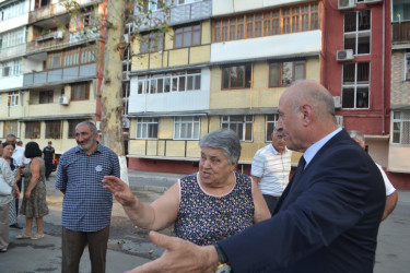 Avqustun 21-də Mingəçevir şəhər İcra Hakimiyyətinin başçısı İlham İsmayılovun sakinlərlə növbəti səyyar  görüşü  oldu