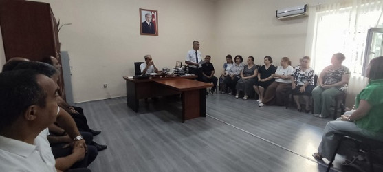 "Konstitusiya və Suverenlik ili" elan olunması ilə bağlı Mənzil Kommunal Təsərrüfatı Kombinatında tədbir keçirilmişdir.