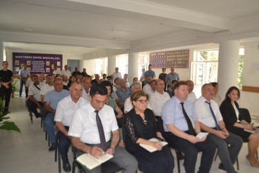 Mingəçevir şəhər  İcra Hakimiyyətinin başçısı İlham İsmayılovun növbəti səyyar görüşü  31 iyul tarixində keçirilib