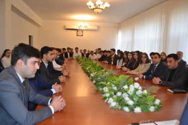 2 Fevral "Gənclər Günü" münasibətilə Mingəçevir gəncləri ilə görüş keçirildi