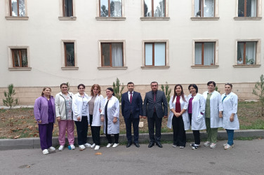 Mingəçevir şəhər Mərkəzi Xəstəxanasında yaşıllaşdırma aksiyası təşkil olunub