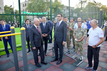 İyulun 3-də Mingəçevirdə uşaqlar üçün yaradılmış yeni idman meydançasının açılışı oldu.
