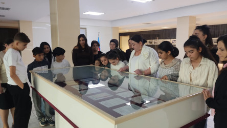 "Konstitusiya və Suverenlik ili" elan olunması ilə əlaqədar  15.10.2025-ci il tarixində  Mingəçevir şəhər Heydər Əliyev Mərkəzinə ekskursiya edilmişdir.