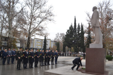 Mingəçevirdə ulu öndər Heydər Əliyevin xatirəsi ehtiramla yad edilib.