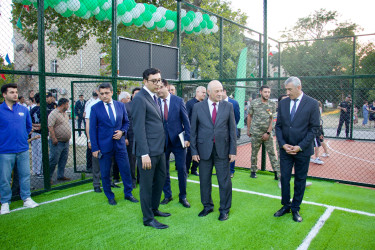 İyulun 3-də Mingəçevirdə uşaqlar üçün yaradılmış yeni idman meydançasının açılışı oldu.