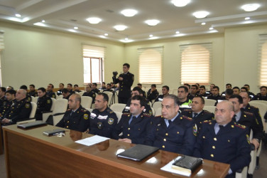 Oktyabrın 14-də Mingəçevir şəhər İcra Hakimiyyətinin xətti ilə şəhər Polis şöbəsində maarifləndirici tədbir keçirilib.